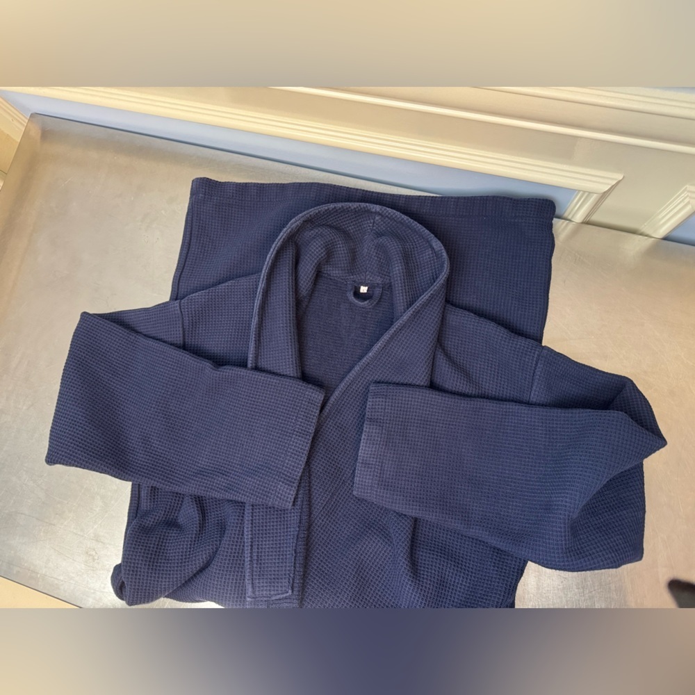 Turkish cotton Waffle Knit Spa Robe - Picture 7 of 11